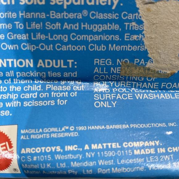 Cartoon Club Starring Magilla Gorilla - Hanna Barbera - Mattel - Picture 6 of 6